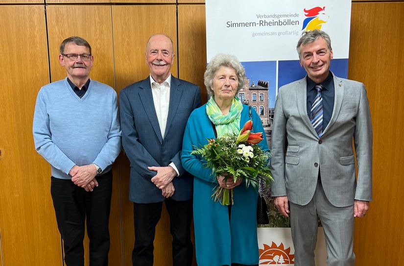 V.l.: Hans Eckhard Gallo, Wilhelm und Marianne Gutenberger sowie Michael Boos.