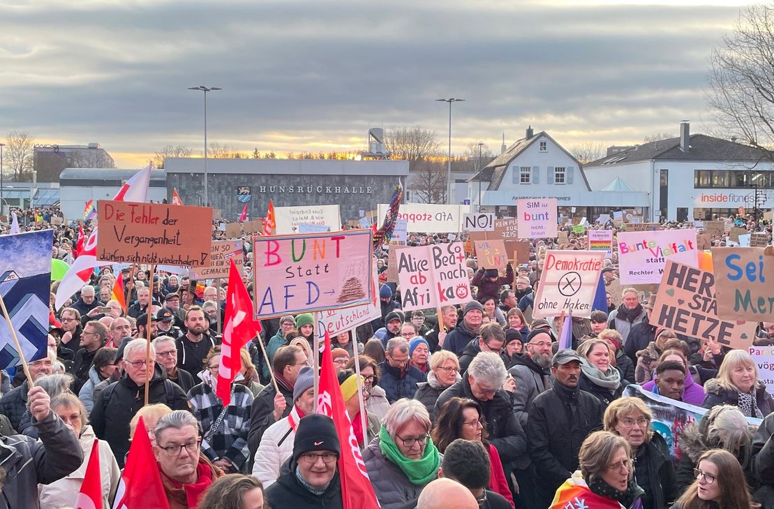 Zu Kundgebung in Simmern kamen rund 4 000 Menschen.