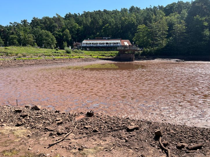 Der Kommerner Mühlensee ist über Nacht unkontrolliert leergelaufen.