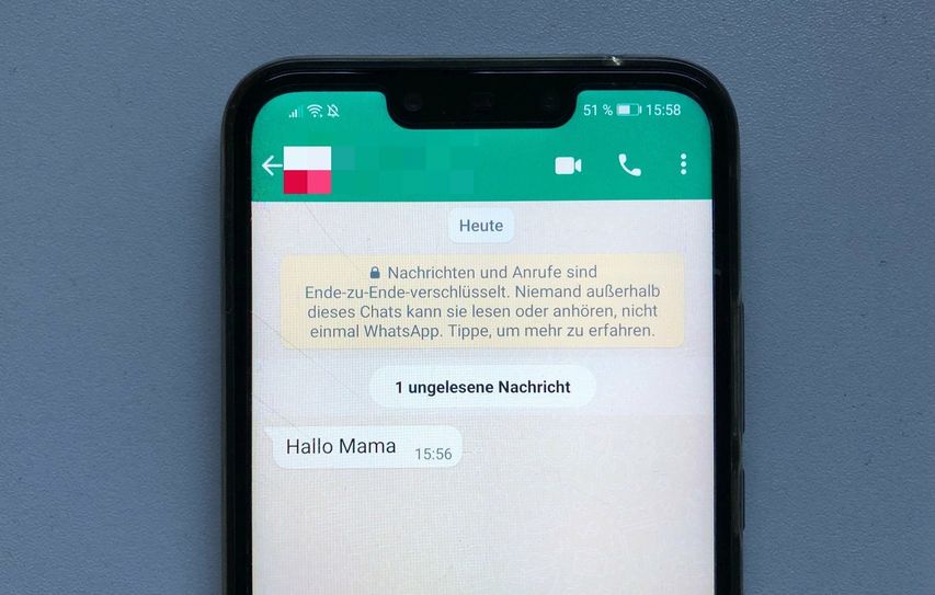 Vorsicht bei dieser Nachricht von unbekannten Nummern. Es könnte ein Betrugsversuch sein.