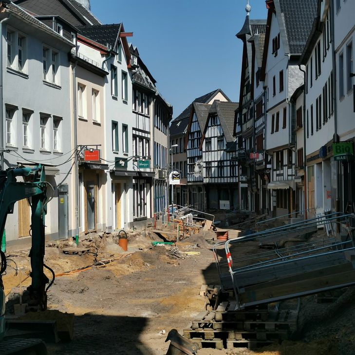 Unter anderem richtete die Flut in der Bad Münstereifeler Kernstadt große Schäden an.