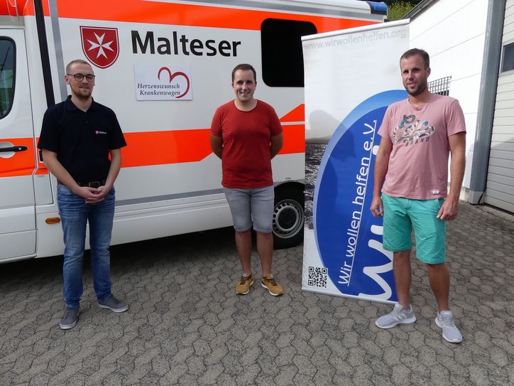 v. l. n. r. Markus Neujoks (MHD), Julian Backendorf, David Schlösser (beide wwh).              Foto: whh