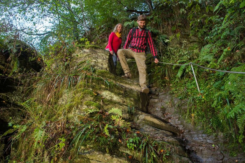 Mit dem Bus geht es zur Etappe 22 des Saar-Hunsrück-Steigs. Diese führt von Heyweiler nach Morshausen. (Foto: Klaus-Peter Kappest/Wanderbüro Saar-Hunsrück)
