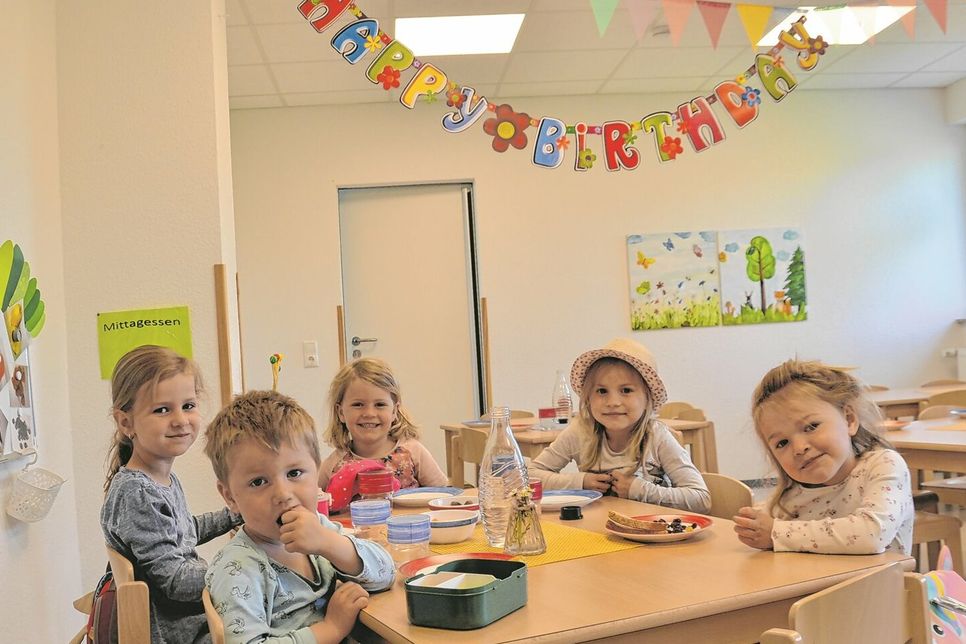 Der Speiseraum, in dem die Kinder frühstücken und zu Mittag essen, ist eine der neuen Errungenschaften des Eicherscheider Kindergartens.