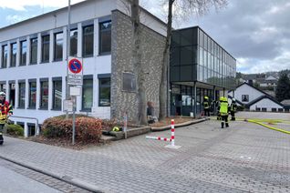 Die Feuerwehr Adenau war am Gymnasium im Einsatz.