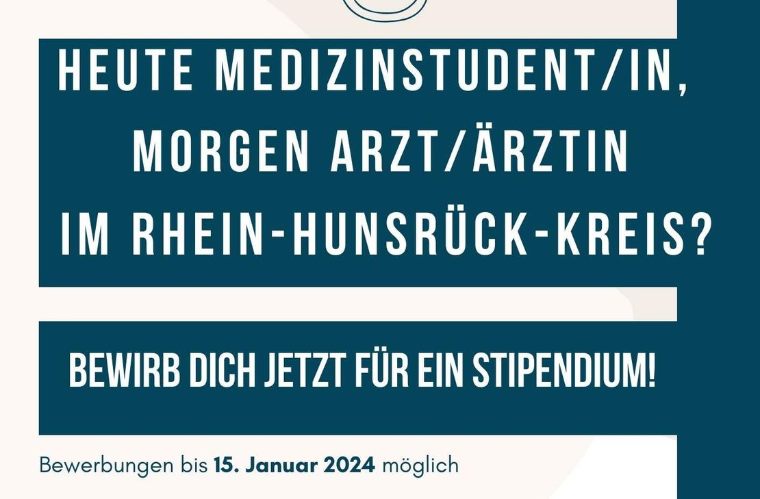 Der Landkreis vergibt erneut fünf Stipendien für Medizinstudierende.