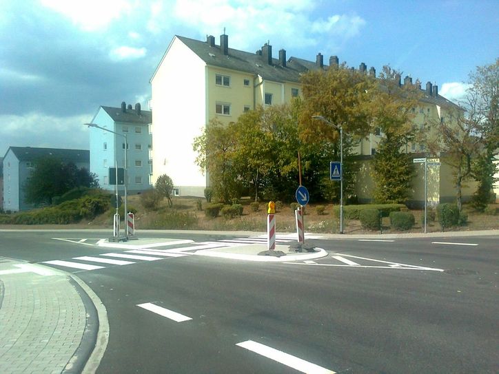 Ein regelkonformer Fußgängerüberweg in Idar.