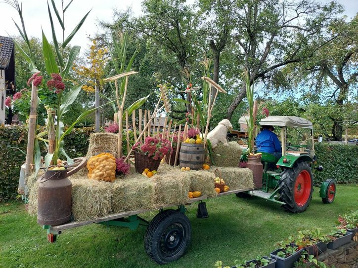 Motiv aus dem letzten Erntedankzug, der 2022 durch Schmidt zog.