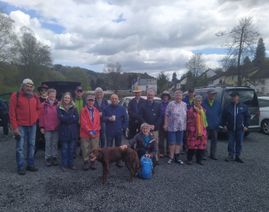 Zu einer gemeinsamen Wanderung auf dem Mühlsteinweg kamen die Ortgruppen Ulmen und Müllenborn zusammen.