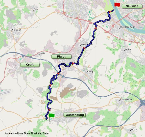 Die Tour verläuft zwischen Strohn, Gillenfeld und Strotzbüsch.