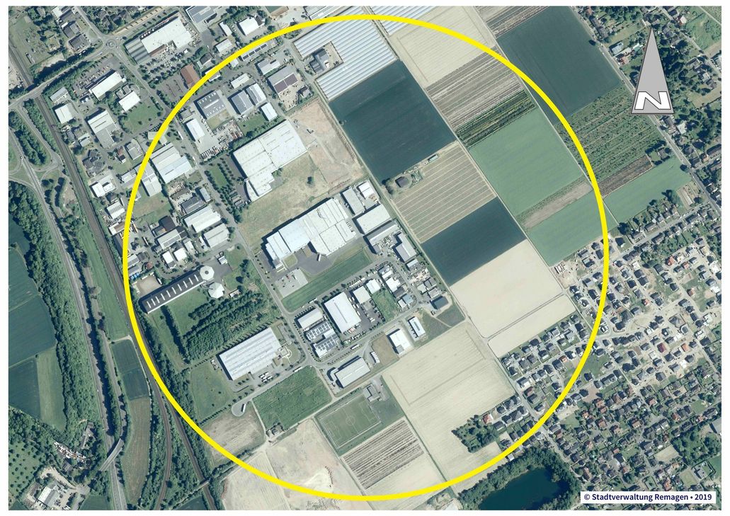 Im Umkreis von 500 Metern dürfen sich am Sonntag ab 9 Uhr keine Personen aufhalten. Foto: Stadt Remagen