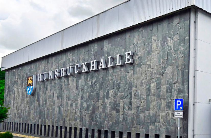 Die Hunsrückhalle in Simmern.