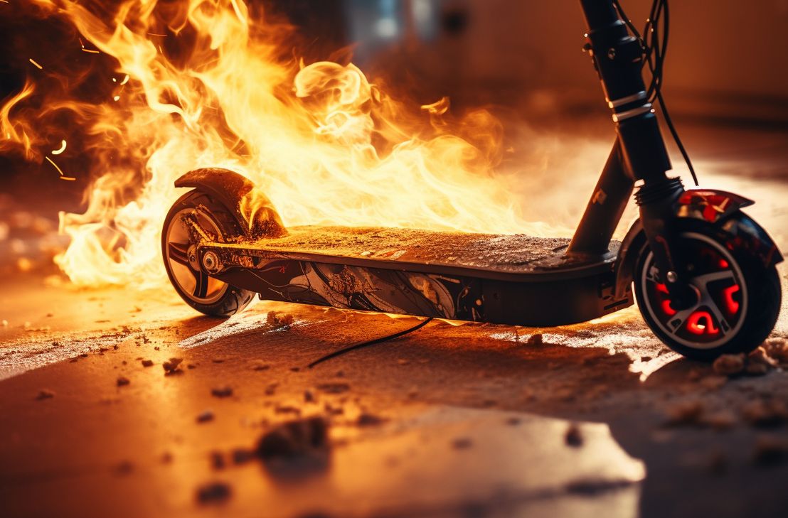 Ein technischer Defekt an einem E-Scooter hat das Feuer in dem Hochhaus in der Humperdinckstraße ausgelöst.