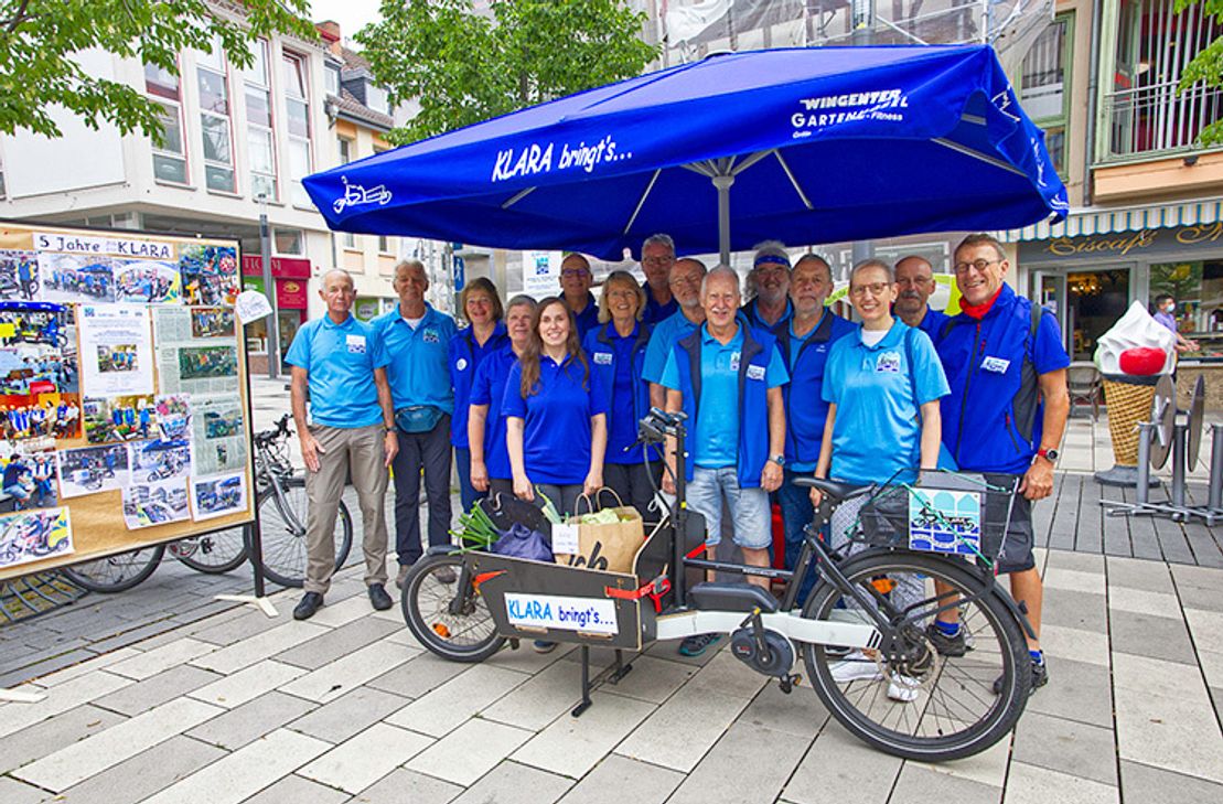 Heute bieten die KLARA-Akitven den Lastenrad-Service ein letztes Mal für dieses Jahr auf dem Kornmarkt an - danach geht's bis zum 1. März in Winterpause.