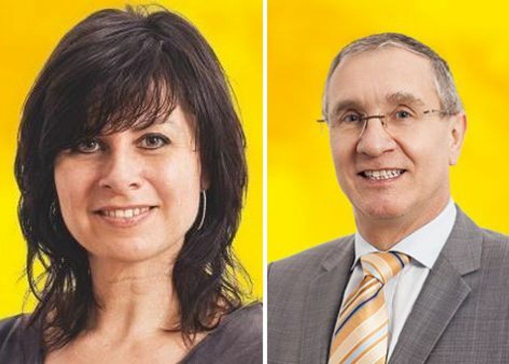 Camelia Dederichs und Peter Rauw möchten FDP-Kandidat für das Amt des Landrats im Kreis Euskirchen bei der kommenden Kommunalwahl werden. Fotos: FDP