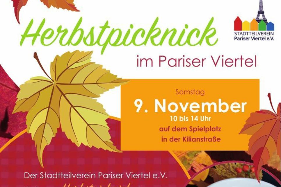 Der Stadtteilverein Pariser Viertel lädt zum Herbstpicknick in Bad Kreuznach ein.