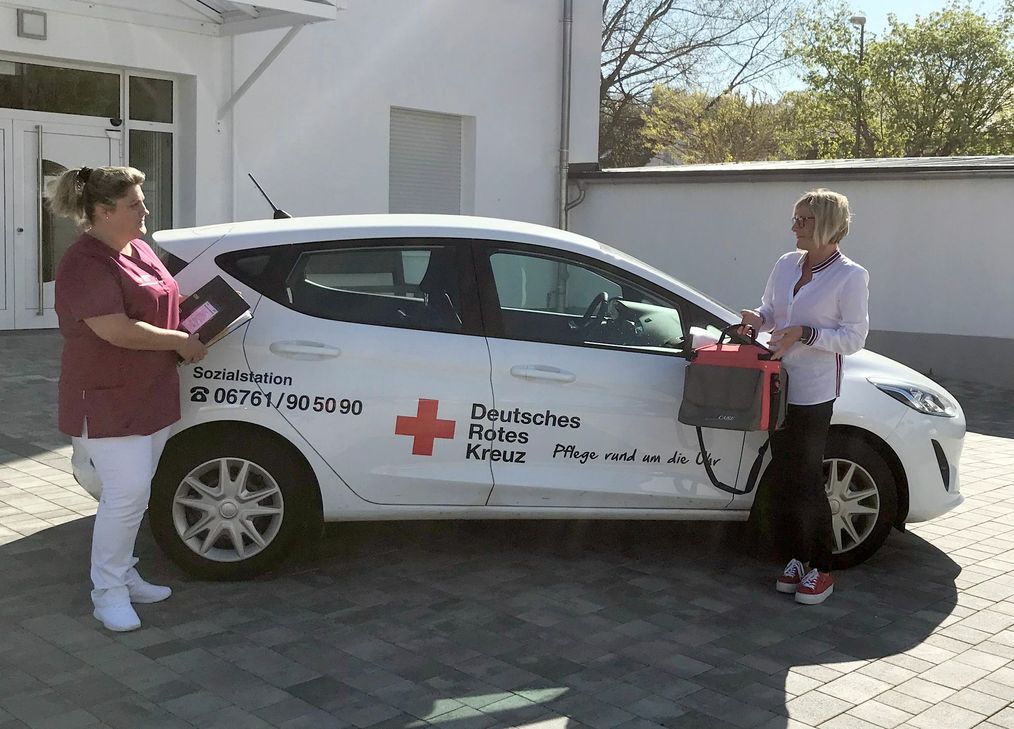 Olga Hubert und Wilma Prell (re.) freuen sich über das sehr gute Abschneiden der DRK-Sozialstation Simmern bei der jüngsten MDK-Qualitätsprüfung. (Foto:DRK)