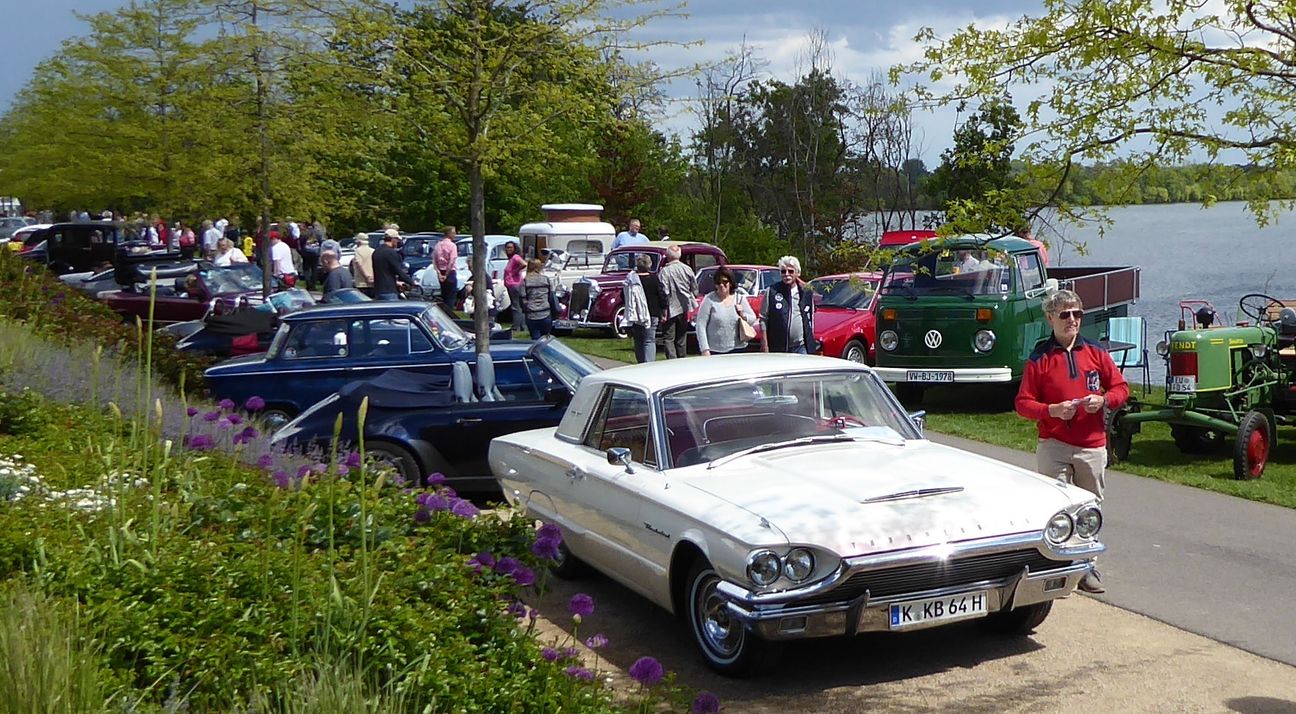 Die Garden Classics im Seepark sind ein beliebter Treffpunkt für Oldtimer-Freunde. Foto: Christph M. Hartmann/Seepark Zülpich