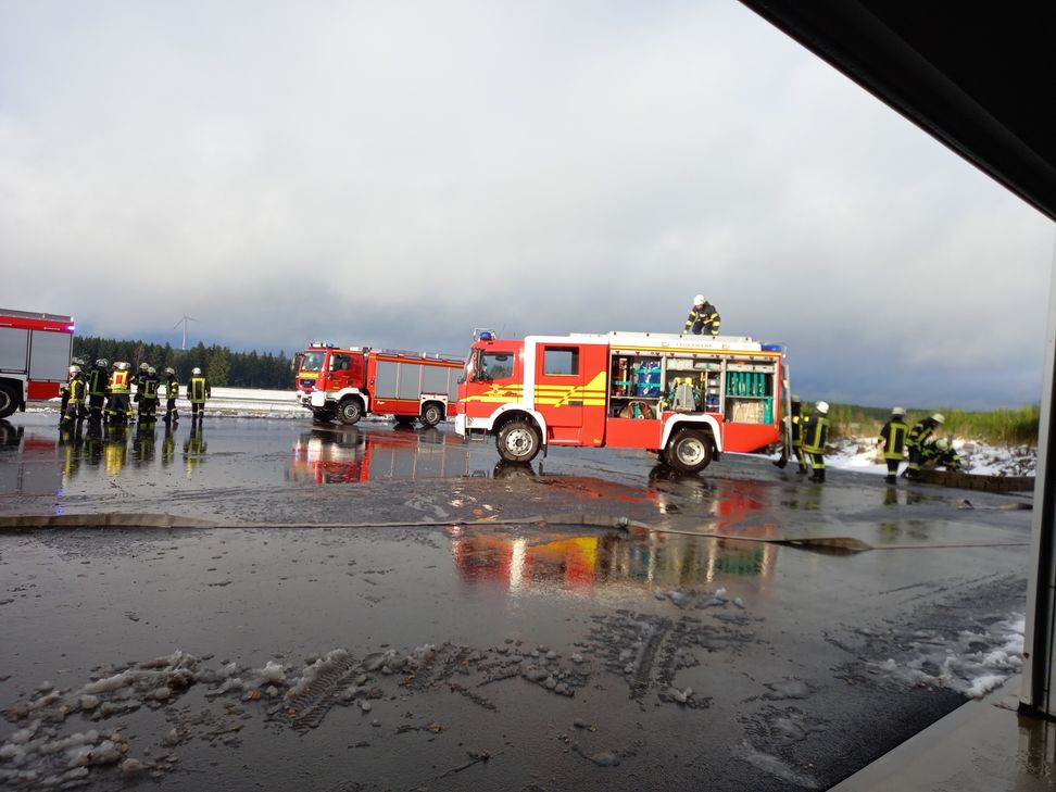 Jahresabschlussübung freiwillige Feuerwehr Dahlem