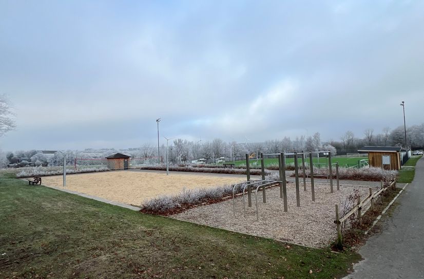 Auf dem Lammersdorfer Sportgelände wird eine Fahrrad-Geländestrecke für die Radsportabteilung und andere Interessierte entstehen.