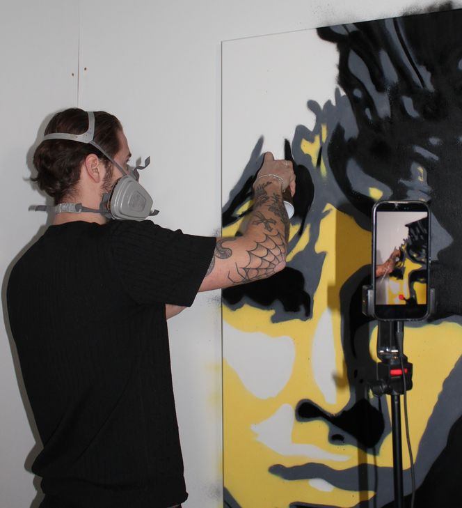 Niklas Wida hat für die Ausstellung »The Club 27« sechs Werke angefertigt.