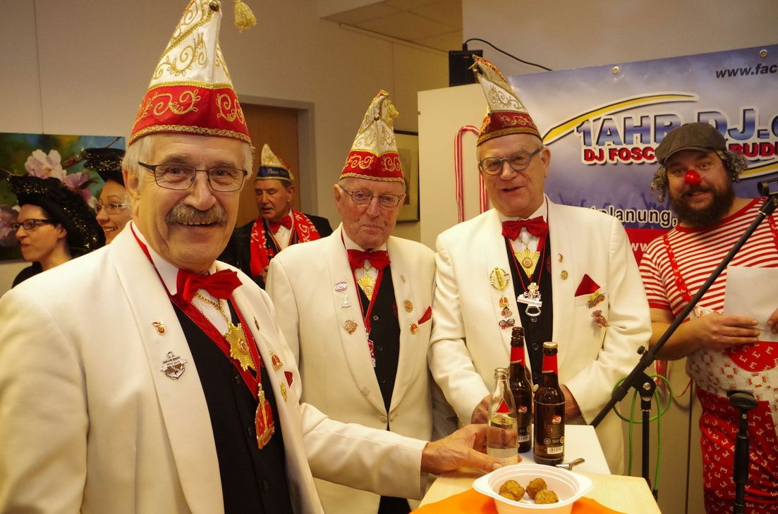 Die Abordnung des KG Adenau gehört zu den Stammgästen des Prinzenempfangs. Foto: Mager