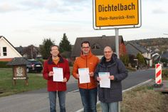 Von rechts nach links: Der Vorsitzende des Ortsverbandes Lars Goll (Rheinböllen) und die beiden Stellvertreter Andreas Bauer (Rheinböllen) und Stephan Sonnet (Dichtelbach).