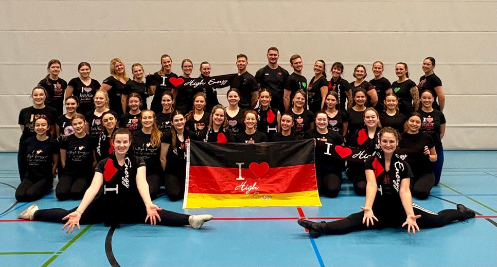 Die Showtanzgruppe High Energy aus Billig freut sich über den Titel des deutschen Vizemeisters.