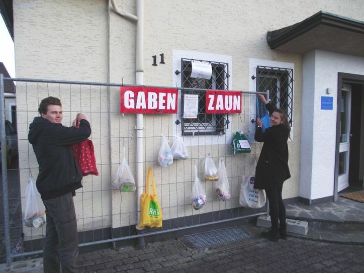 Hannah Schaefer und David Meinhof hatten die Idee zum Gabenzaun. Foto: privat