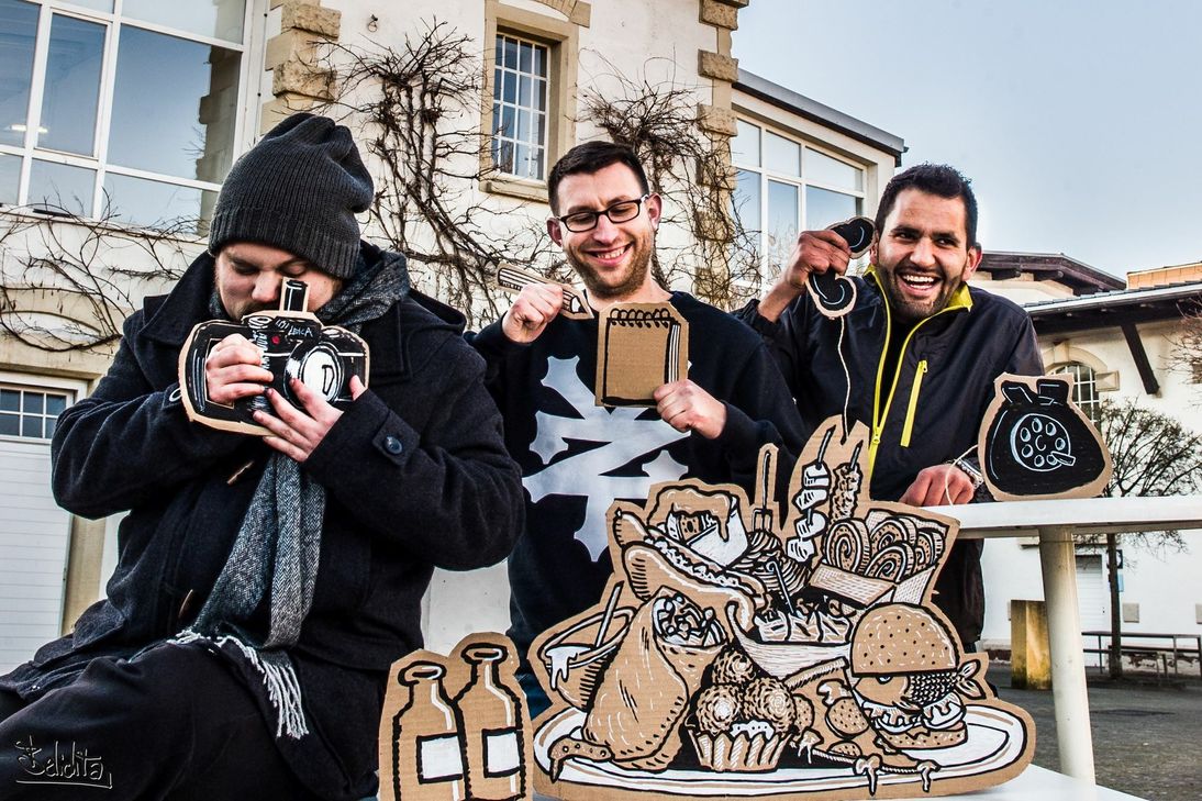 "Der Belichta", Steve Trappen und Ali Haidar sind die kreativen Köpfe hinter dem Streetfood Market.  Foto: Der Belichta