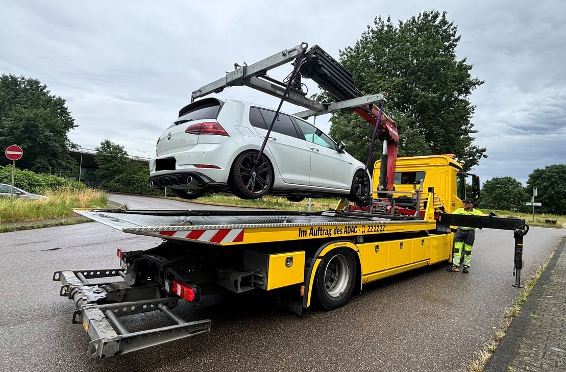 Das sichergestellte Auto.