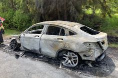 Dieses Auto brannte in Hattgenstein aus.