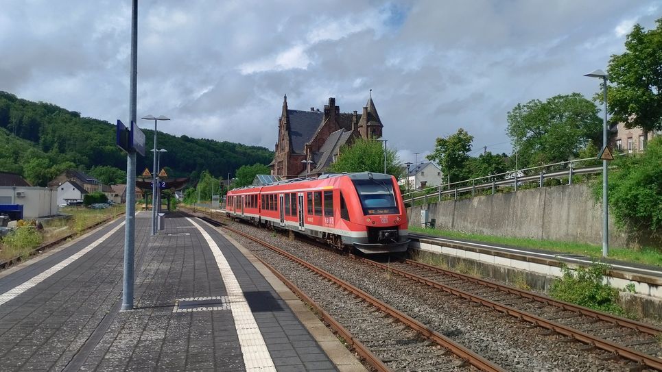 Die Eifelstrecke bei Bitburg.