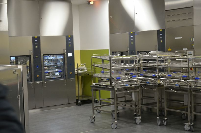 Ein Blick in die Zentralsterilisation. mn-Fotos