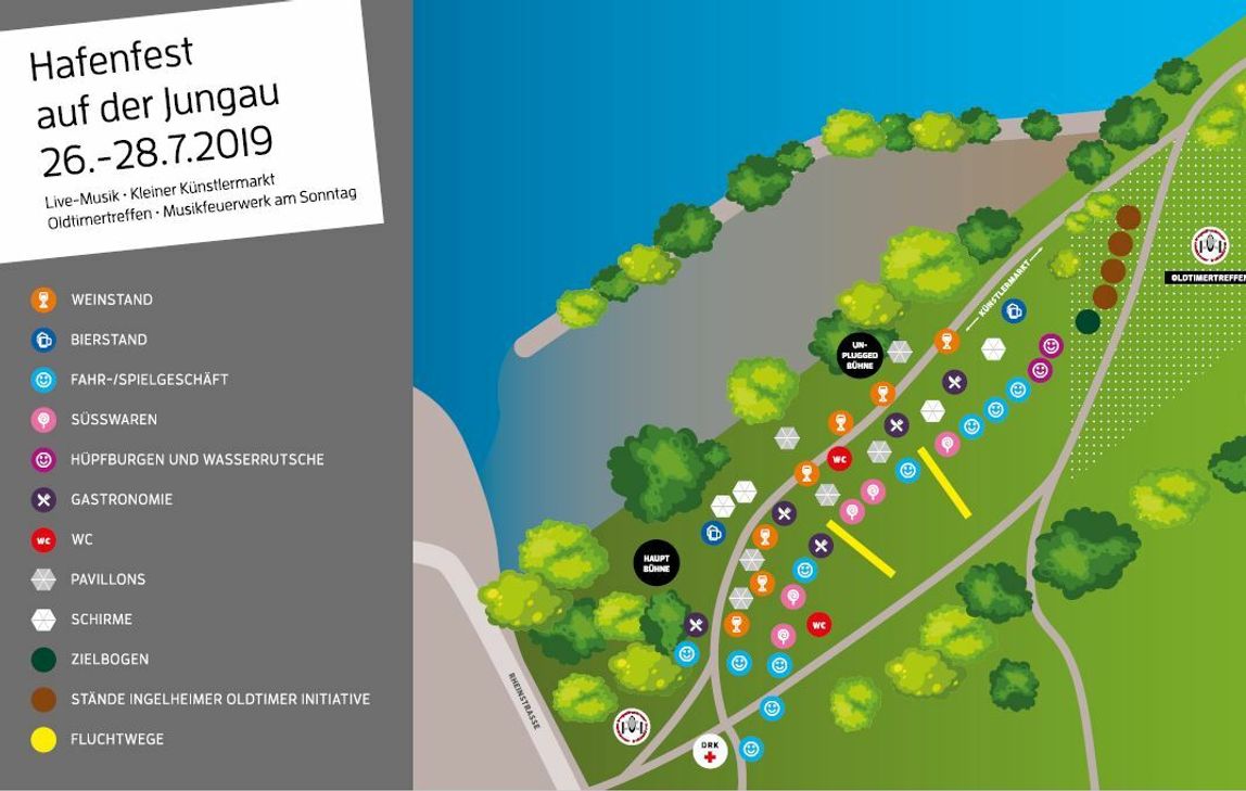 Hafenfest Ingelheim 2019 mit neuem Flair vom 26.-28. Juli 2019.