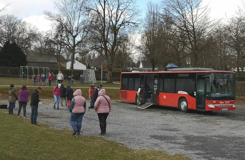 Am Freitag war der Schnelltest-Bus u.a. in Lammersdorf. Foto: Hoffmann