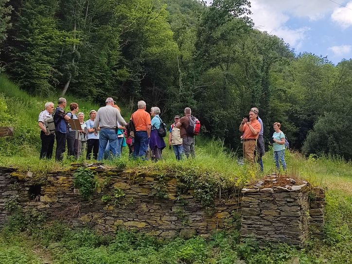 Die Teilnehmenden an der Klosterruine Rosenthal