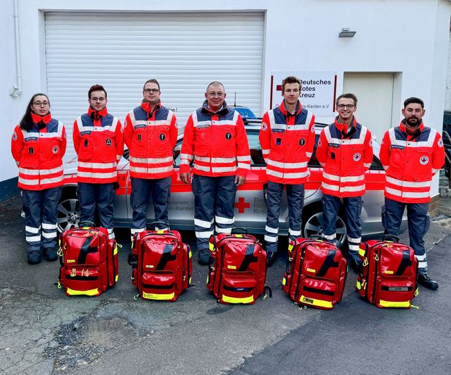 Verzeichnen bereits ihren 1000. Einsatz: Die First-Responder-Gruppe des DRK-Ortsvereins Treis-Karden.