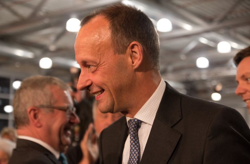 Kanzlerkandidat Friedrich Merz besucht Idar-Oberstein