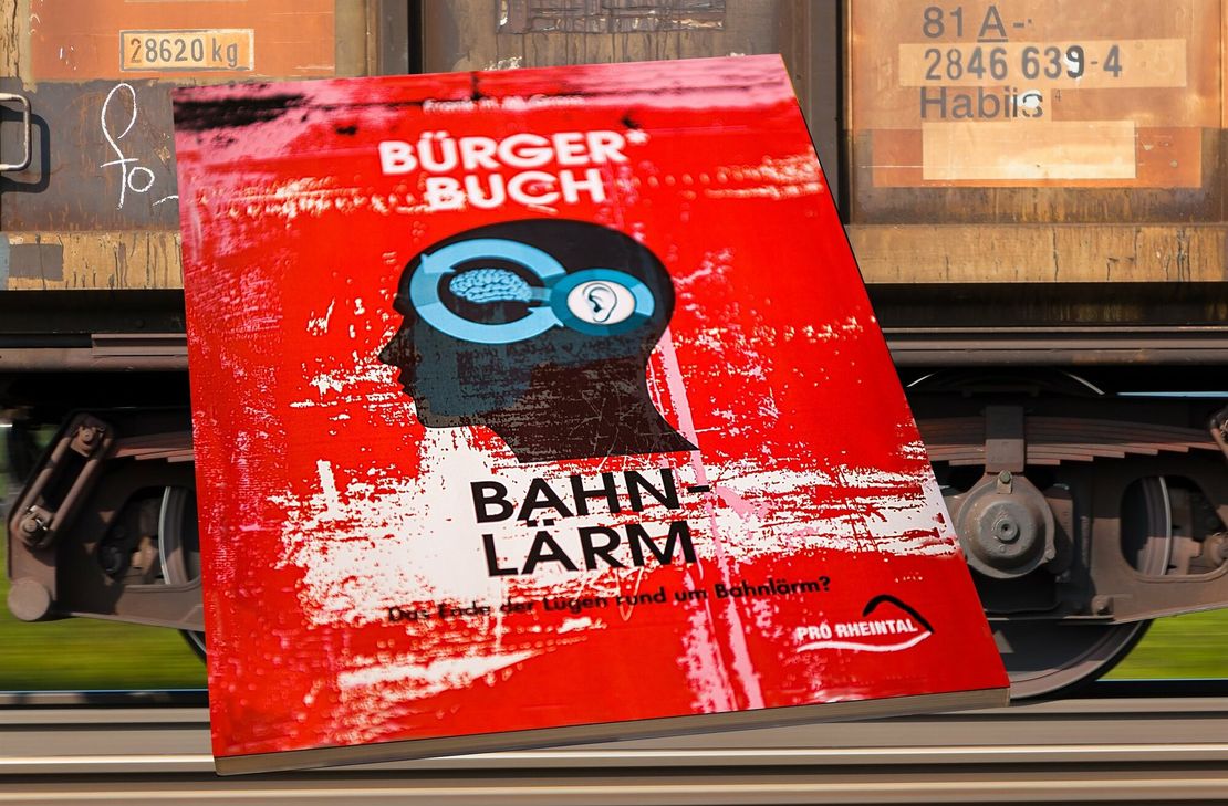 Das 140 Seiten starke Bürger*Buch Bahnlärm enthält die Ergebnisse der von Pro Rheintal durchgeführten Betroffenheitsbefragung von mehr als 2 000 Anliegern und deckt darüber hinaus die jahrelangen Lärmlügen und Versäumnisse der Politik schonungslos auf.