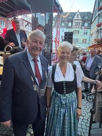 Stadtbürgermeister Walter Schmitz und seine Gattin Heike hatten sichtlich Spaß.