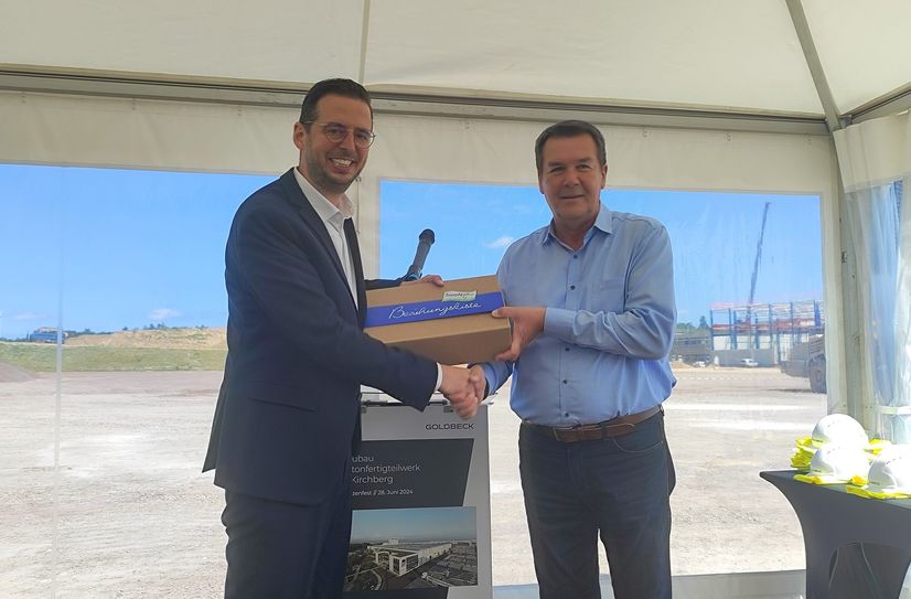 Werksleiter Marco Molitor (links) und Werner Wöllstein.