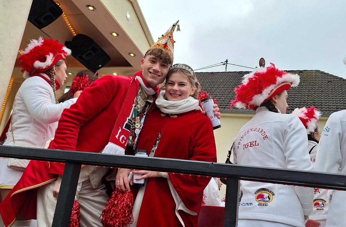 Prinzenpaar von Igel: Kilian I. und Lea I.