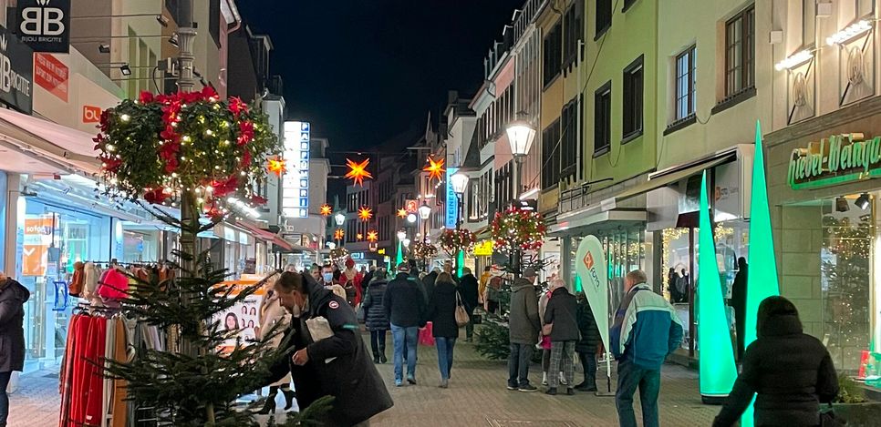 Entspanntes Einkaufen ist beim Christmas-Shopping am heutigen Donnerstag bis 22 Uhr möglich.