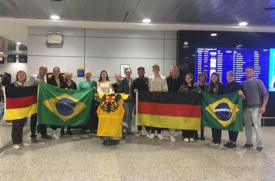 Am Flughafen von Porto Alegre wurden die Bopparder herzlich von Mitgliedern des "Circulo de amigos de Boppard" begrüßt.