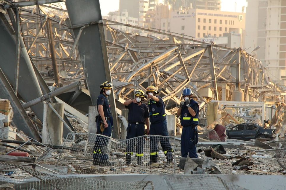 Große Teile der libanesischen Hauptstadt wurden bei der Explosion im Hafen zerstört.
