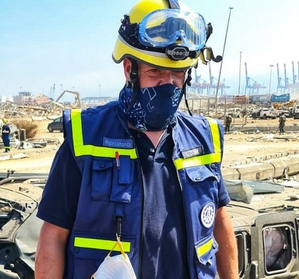 Lothar Zorn war in Beirut im Einsatz.