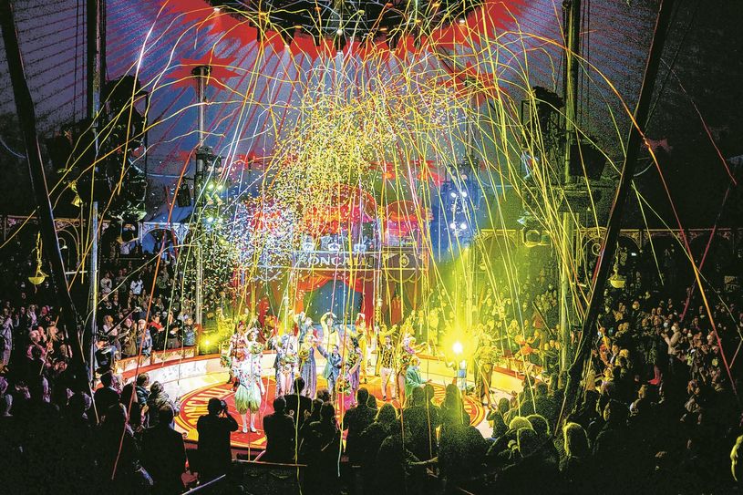 »All For ART For All« ist die neueste Kreation von Bernhard Paul - Circus Roncalli ist bis zum 1. Mai auf dem CHIO-Gelände Aachen zu Gast. Foto: www.roncalli.de