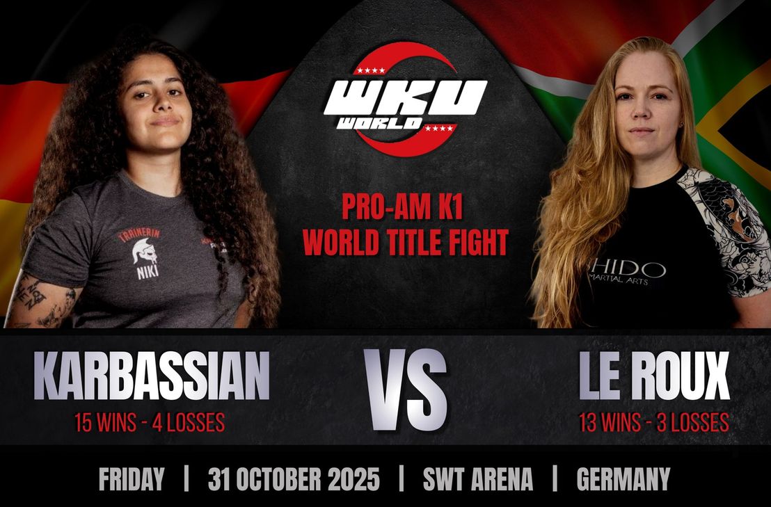 Die Triererin Niki Karbassian kämpft am Freitagabend gegen Celesté Le Roux, eine Kickboxerin aus Südafrika, um den Weltmeistertitel im K1-Kickboxen.