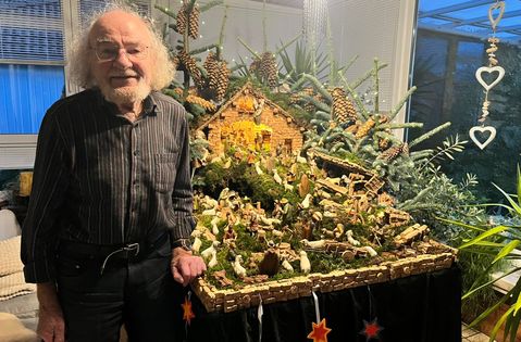 Gebastelt und gesungen wird nun »nur« noch zu Hause: Doch der singende Hirte, Reiner Jakobs, sammelt weiter für krebskranke Kinder.